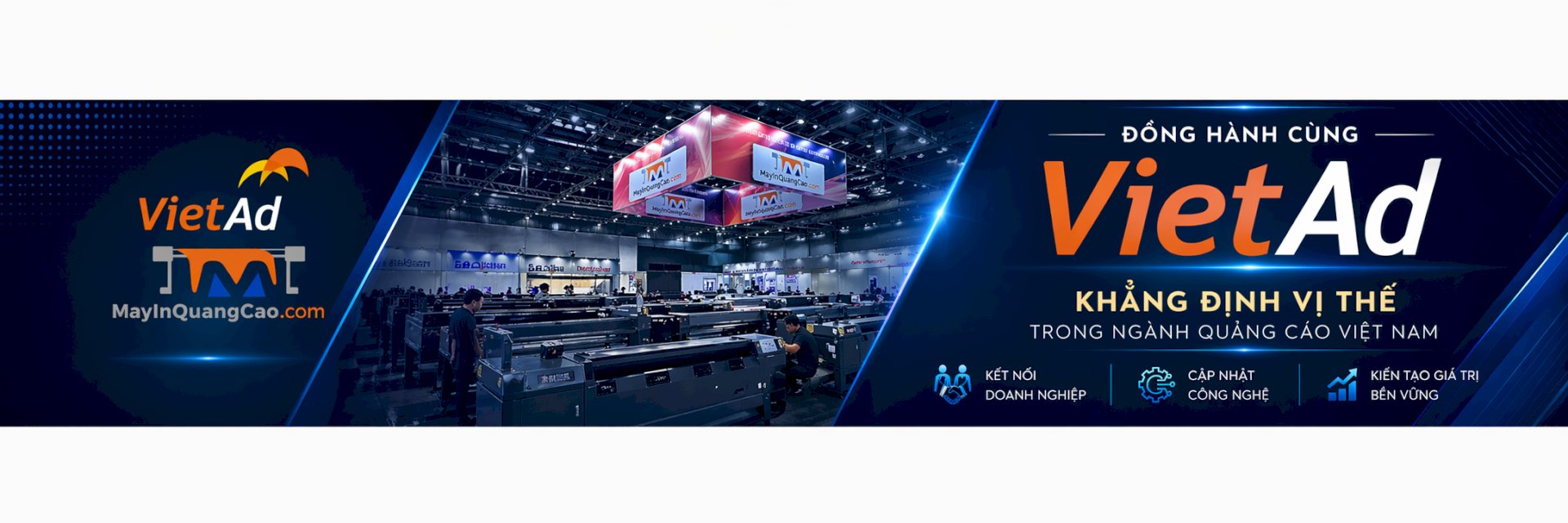 Công ty MayInQuangCao.com tham dự Triển lãm Quốc tế thiết bị và công nghệ quảng cáo Việt Nam lần thứ 14 (VietAd 2024) diễn ra tại Bình Dương