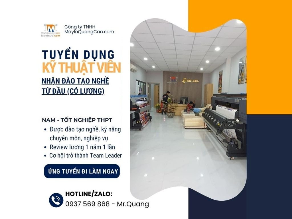 Tuyển dụng Kỹ thuật viên máy in
