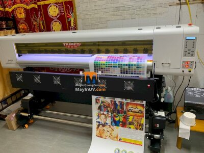 Đưa vào vận hành máy in phun khổ 1m7 Taimes i3200 cho xưởng in anh Thành tại thành phố Hội An