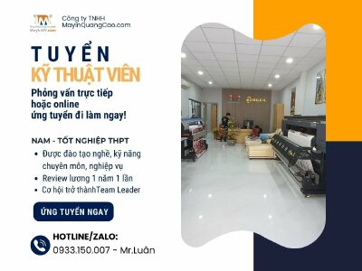 Tuyển dụng Kỹ thuật viên máy in