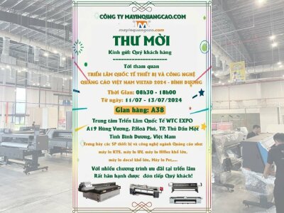 Công ty TNHH MayInQuangCao.com gửi thư mời sự kiện VietAd 2024 - Bình Dương