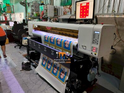 Bàn giao máy in bạt 1m7 Taimes i3200 anh Thuận tại Kiên Giang