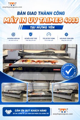 Siêu máy in uv phẳng Taimes 4033 vừa được lắp đặt tại Hưng Yên