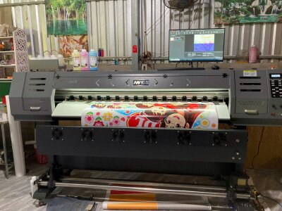 Bàn giao máy in Hongying khổ in 1m6 cho khách hàng tại Cần Thơ