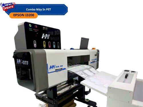 Combo Máy In PET - 2 Đầu phun Epson I3200