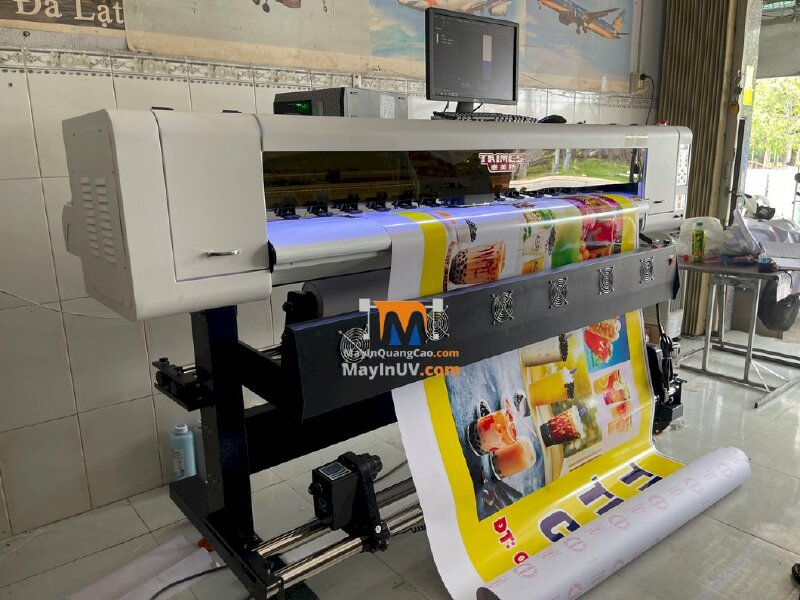 Giao máy in Decal khổ 1m7 Taimes i3200 cho nhà in anh Trung tại Long An - Ảnh: 2
