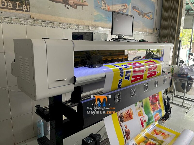 Giao máy in Decal khổ 1m7 Taimes i3200 cho nhà in anh Trung tại Long An - Ảnh: 4