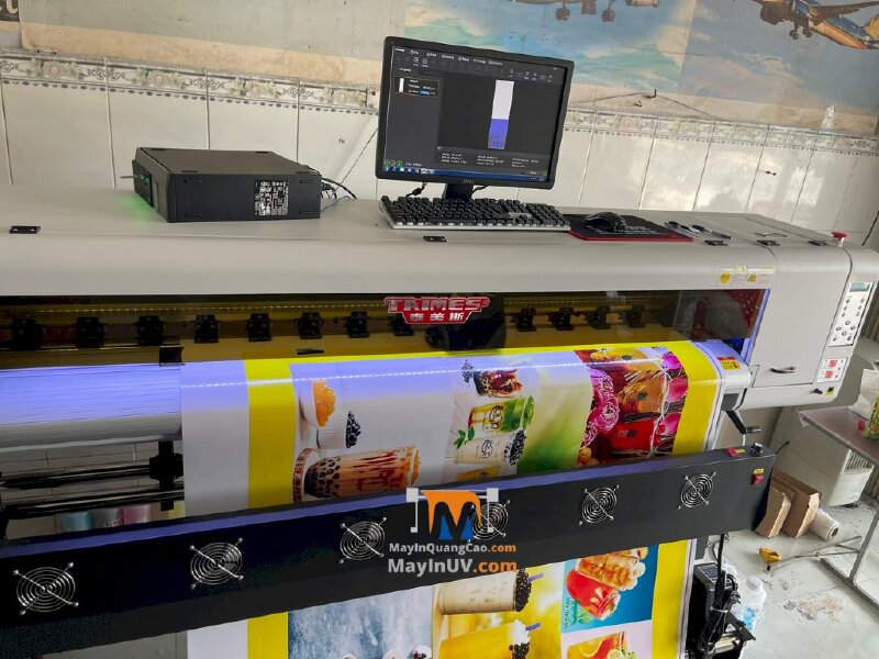 Giao máy in Decal khổ 1m7 Taimes i3200 cho nhà in anh Trung tại Long An - Ảnh: 3