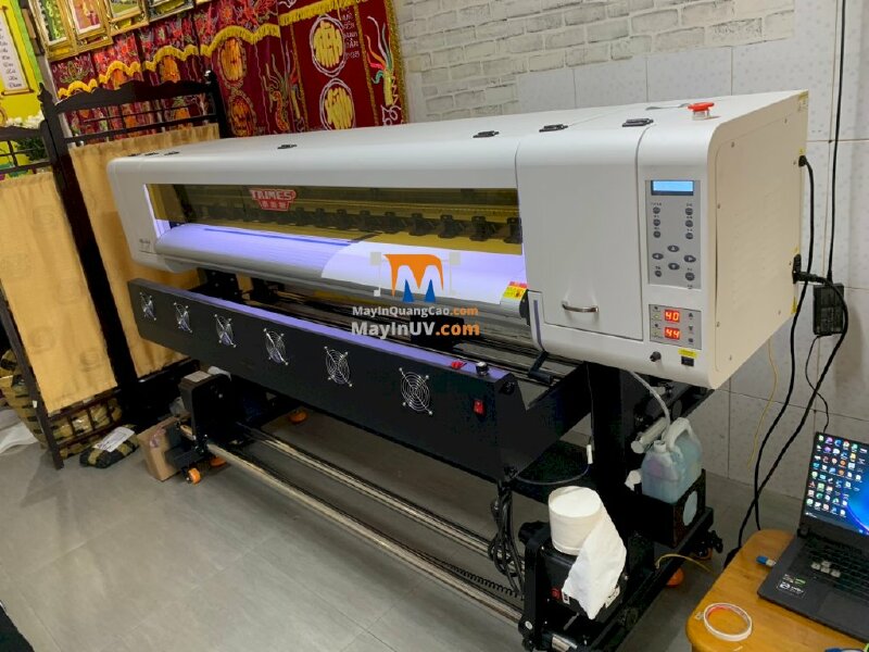 Giao máy in Decal khổ 1m7 Taimes i3200 cho nhà in anh Trung tại Long An - Ảnh: 4
