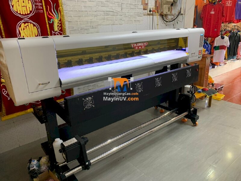 Giao máy in Decal khổ 1m7 Taimes i3200 cho nhà in anh Trung tại Long An - Ảnh: 3