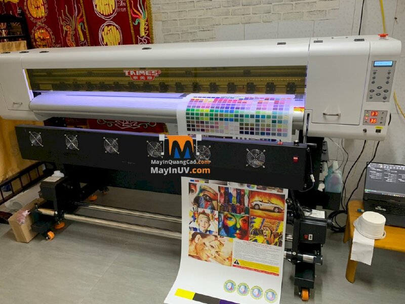Giao máy in Decal khổ 1m7 Taimes i3200 cho nhà in anh Trung tại Long An - Ảnh: 2