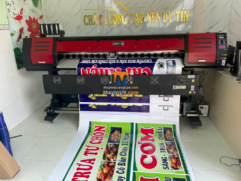 Hoàn thành lắp đặt máy in phun khổ 1m8 HongYing 2022 cho xưởng in anh Lâm tại tỉnh Tây Ninh - Ảnh: 2