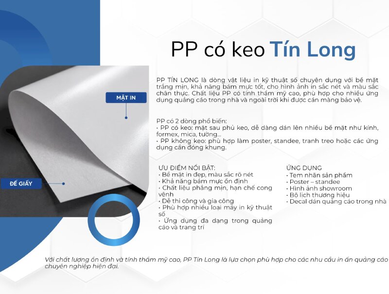 PP có keo Tín Long