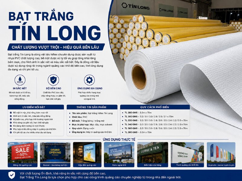 Bạt trắng Tín Long