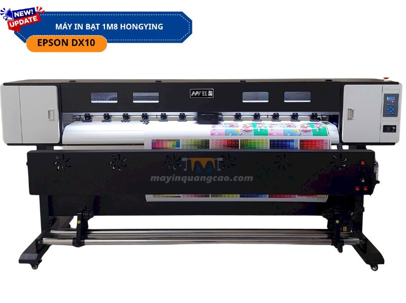 Máy in HongYing 1m8- Máy in bạt, decal giá rẻ