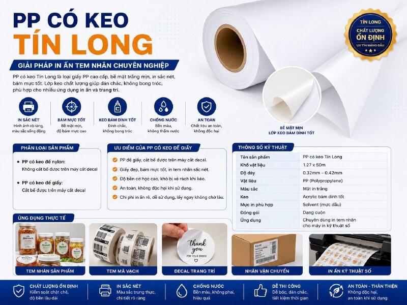 PP có keo Tín Long